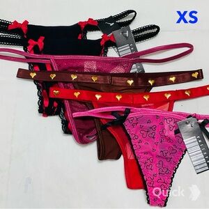 M - NWT 6 pieces Assorted Women's Thongs # 23